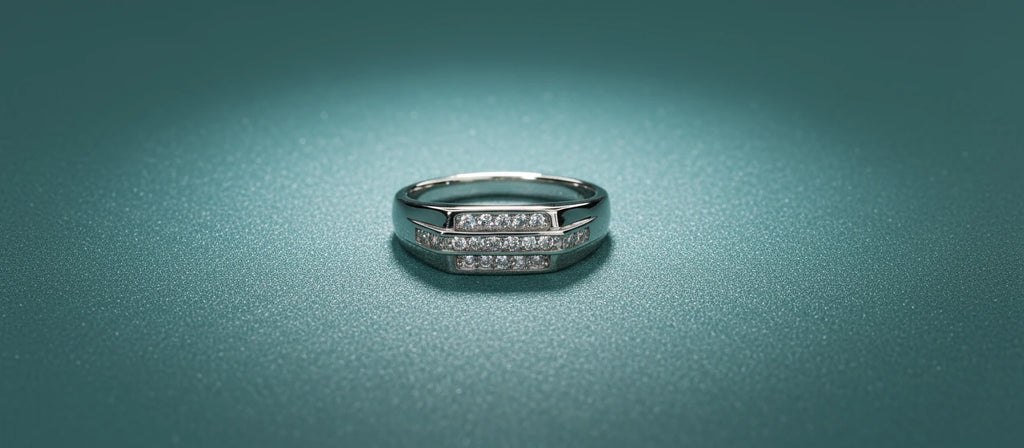 The Trio Legacy Band - Triple Row Pavé Set in 925 Sterling Silver