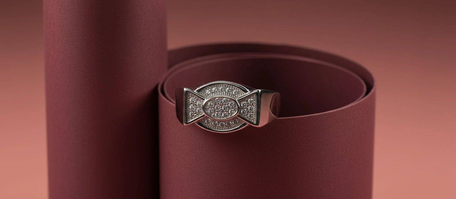 The Ambassador Pavé Ring - Handcrafted 925 Sterling Silver