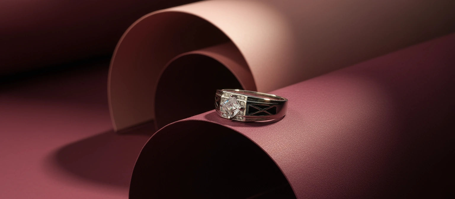 The Sovereign Men's Statement Ring in 925 Sterling Silver