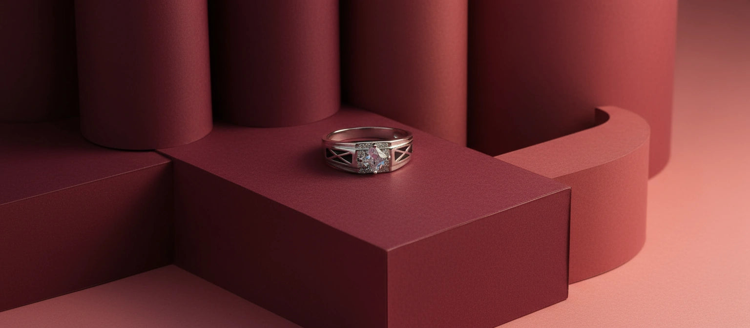 The Sovereign Men's Statement Ring in 925 Sterling Silver