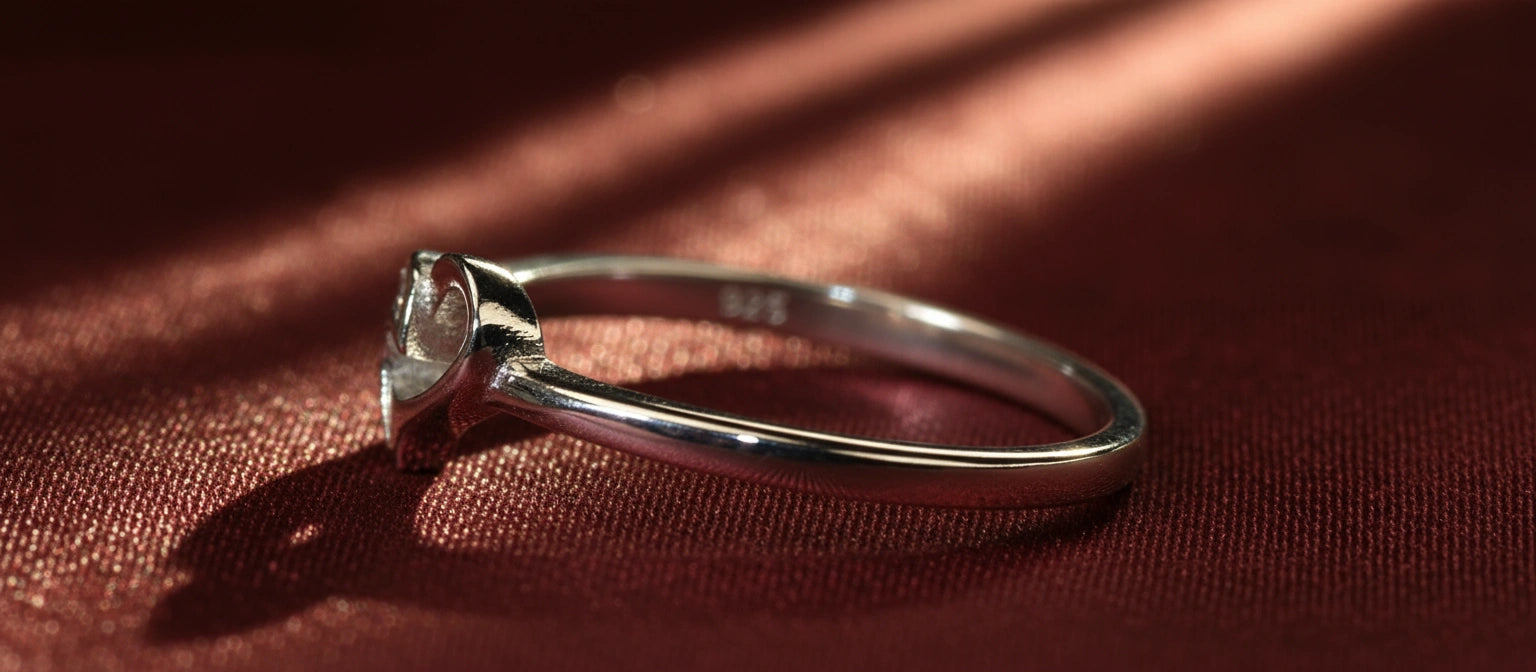 The Whisper Heart Ring - Dainty 925 Sterling Silver